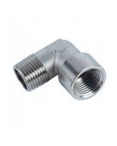 KOLANKO KOLANO PNEUMATYCZNE METALOWE MOSIĘŻNE NIKLOWANE 1/8
