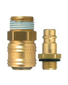 Szybkozłącze jednostronnie odcinające gw. zewnętrzny 1/2″, mosiądz niklowany