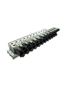 Ventilový ostrov WMF 4500-12 s 12 ventily z řady SF4000, závit 1/4