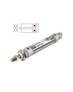 Siłownik pneumatyczny okrągły dwustronnego działania z 6-kątnym tłoczyskiem 16 x 10