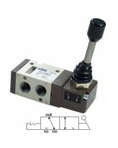 3/8″ Palanca 3/2 sin retorno HLV560-D