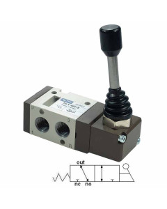 3/8 ″ 3/2 lever with spring HLV560-S