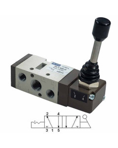 Lever 1/2 ″ 5/2 no return HLV620-D