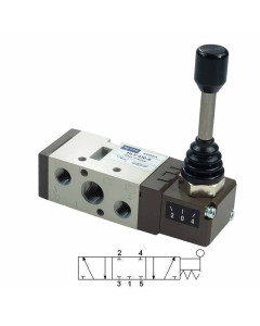 Lever 1/2 ″ 5/3, center closed HLV630-S