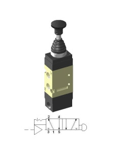 Zawór Grzybkowy 1/8″ 5/2