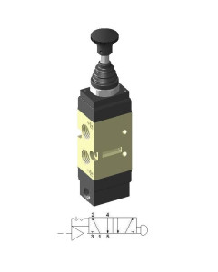 Zawór Grzybkowy 1/4″ 5/2