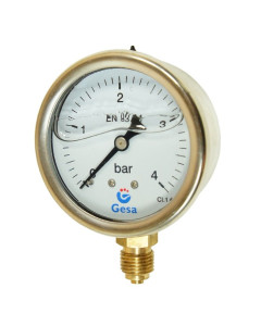 Manometr s glycerinem 63mm, 4 BAR MAG-063R-0004G