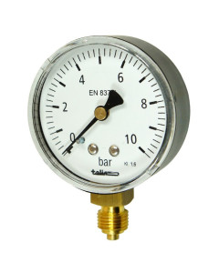 Manometr 63mm, 10 BAR MAG-063R-0010