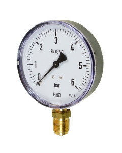 Manometr 100mm, 6 BAR MAG-100R-0006