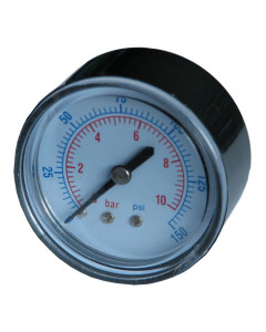 Manometr 40mm, 10 BAR, Tylny 1/8″