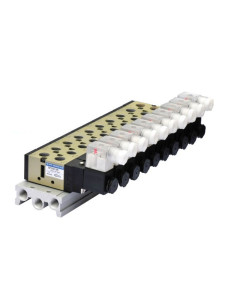 Ventilový ostrov WMF 3500-10 s 10 ventily z řady SF3000, závit 1/8