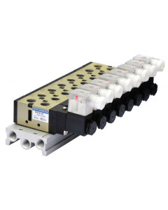 Ventilový ostrov WMF 5500-08 s 8 ventily z řady SF5000, závit 3/8