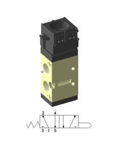 Zawór sterowany przyciskiem 5/2 1/4″