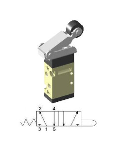 Zawór mechaniczny 5/2 M5 rolka