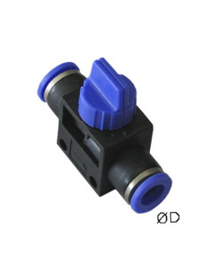 Vanne d'arrêt 3/2 tuyau 12 mm