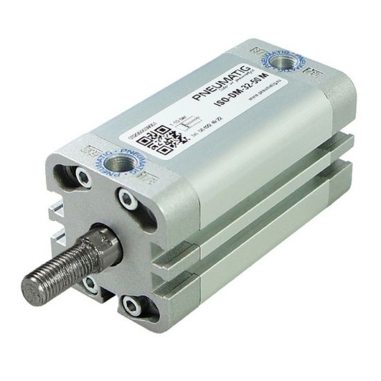 Compact cylinders with external thread