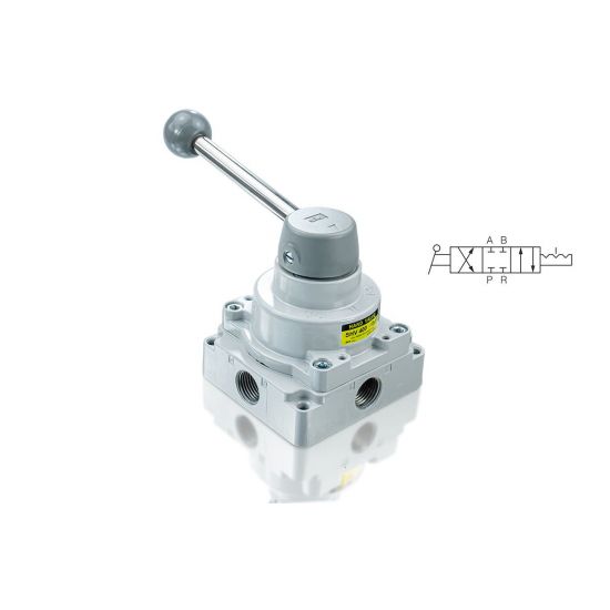 Mechanical valve, horizontal lever 4/3