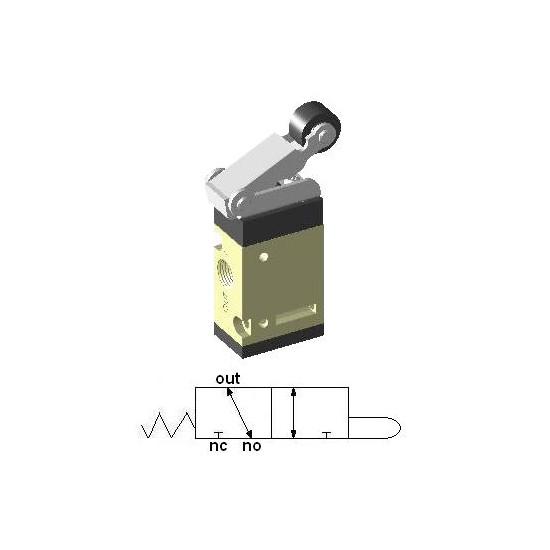 Mechanical valve 3/2 1/8 ″ roll