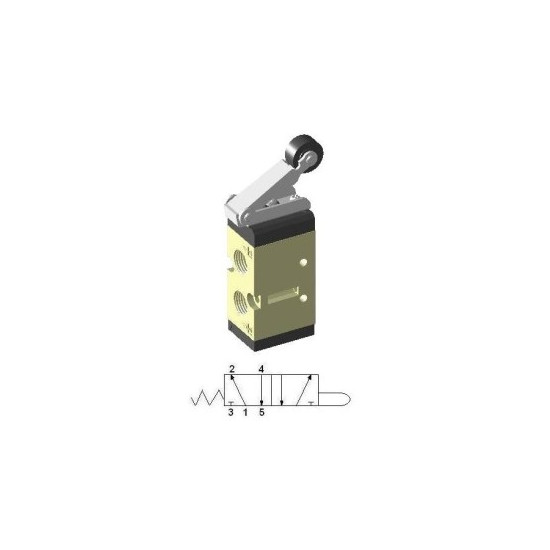 Mechanical valve 5/2 1/4 roll