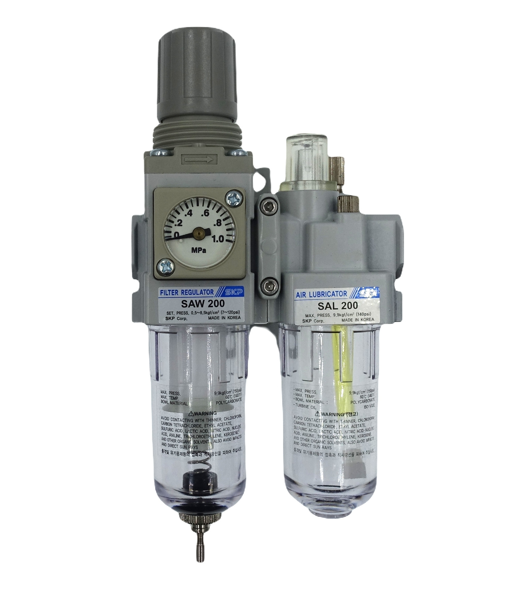 STACJA PRZYGOTOWANIA SPRĘŻONEGO POWIETRZA 1/4" 800 l/min 10 µm SKP Modułowa