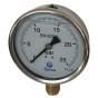 Manometr z gliceryną 100mm, 25 BAR MAG-100R-0020G