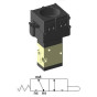 The valve is operated with the 3/2 M5 button