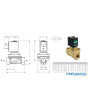 ELEKTROZAWÓR ASCO L182B01 2/2 NC 3/4" NORMALNIE ZAMKNIĘTY 24V DC