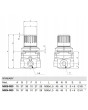 Reduktor Camozzi M008-R00 1/8" 10 BAR