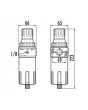 FILTROREDUKTOR SPRĘŻONEGO POWIETRZA 1/2" 5000l/min 10 µm 16 BAR GAV ITALY