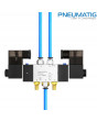 ZAWÓR ELEKTROZAWÓR PNEUMATYCZNY 5/2" BISTABILNY 1/4" 24V DC PNEUMATIG