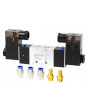 ZAWÓR ELEKTROZAWÓR PNEUMATYCZNY 5/2" BISTABILNY 1/4" 12V DC PNEUMATIG