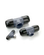 Reducing T tee connector with female thread 1/2 ″ for 20 - 3/4 ″ Aluminum tube Atlas Copco