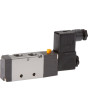 5/2-cestný solenoidový ventil, G 1/4", vratná pružina, 12 V DC