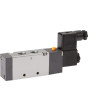 5/2-drogowy zawór elektromagnetyczny, G 1/4", Sprezyna powrotna, 24 V AC