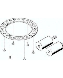 Zespół podziałowy stołu obrotowego DADM-CK-220-24 (548119), Festo