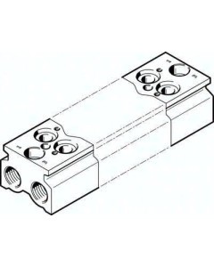 Blok przyłączeniowy CPE18-3/2-PRS-3/8-9-NPT (550626), Festo