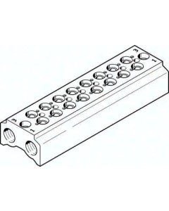 Blok przyłączeniowy CPE14-3/2-PRS-3/8-8-NPT (550616), Festo