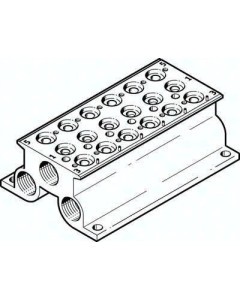 Blok przyłączeniowy CPE18-PRS-3/8-6 (543843), Festo