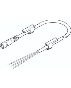 Kabel przyłączeniowy NEBU-M8G3-K-2.5-LE3 (541333), Festo