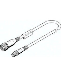 Kabel przyłączeniowy NEBU-M12G5-E-2.5-W3-M8G4-V2 (554033), Festo