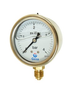 Manometer with glycerin 63mm, 4 BAR MAG-063R-0004G