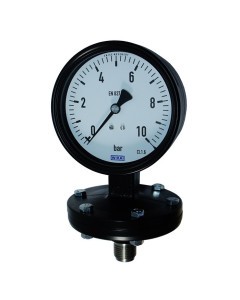 Diaphragm pressure gauge 100mm - 0-10bar - 1/2 "