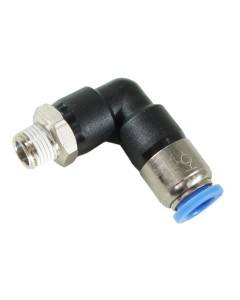Angle connector with cut-off valve 1/8 ″ - 6mm