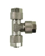 Geschraubtes Metall-T-Stück 12 x 10 mm