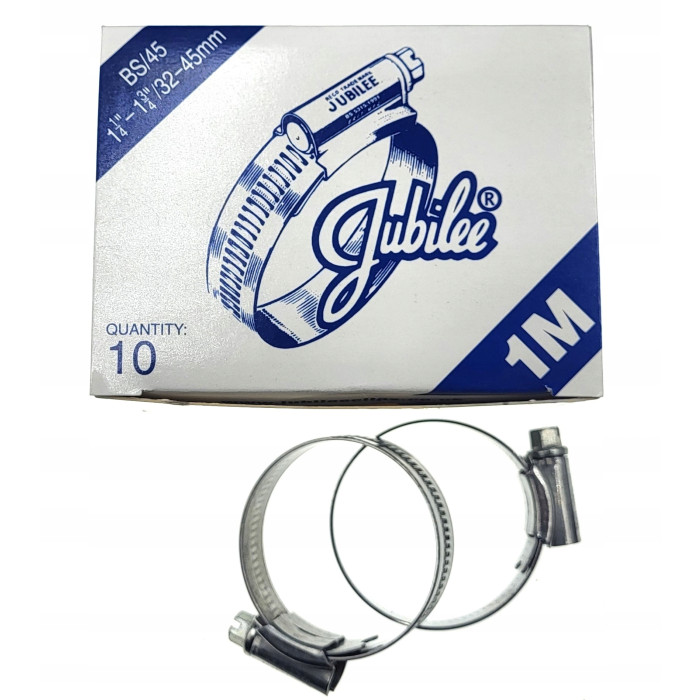 CYBANT OBEJMA OPASKA ZACISKOWA 32 - 45 mm 1 1/4" - 1 3/4" JUBILEE 1M