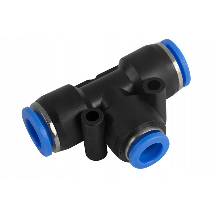 ZŁĄCZKA PNEUMATYCZNA WTYKOWA TRÓJNIK REDUKCYJNY T AUTO 2 x 12 mm 1 x 8 mm
