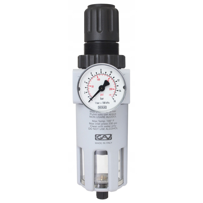 FILTROREDUKTOR SPRĘŻONEGO POWIETRZA 1/2" 5000l/min 10 µm 16 BAR GAV ITALY