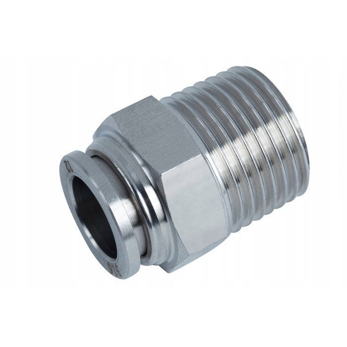 ZŁĄCZKA WTYKOWA NIERDZEWNA 316L PROSTA 6 mm, 3/8