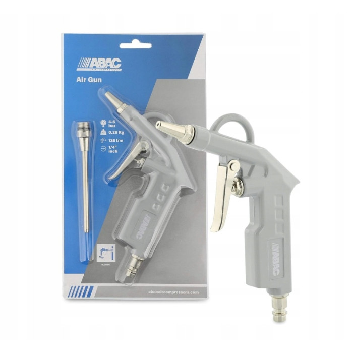 PISTOLET PNEUMATYCZNY PISTOLET DO PPRZEDMUCHU ABAC G-502, DWIE DYSZE