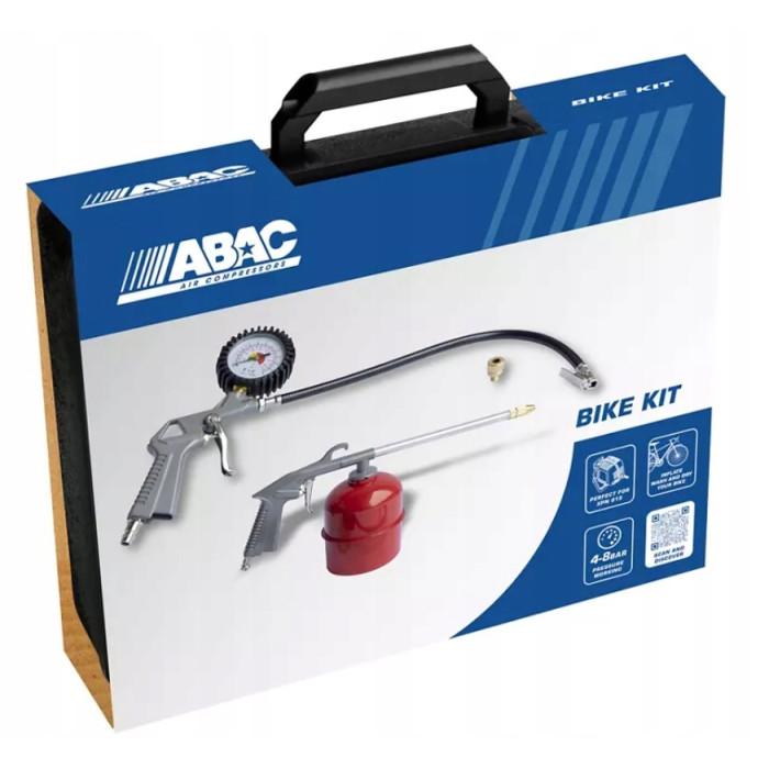 PISTOLET DO POMPOWANIA, PISTOLET DO ROPOWANIA ABAC BIKE KIT